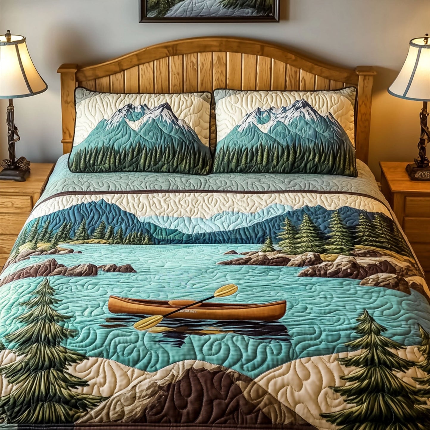 Kayak Horizon 3-Piece Quilted Bedding Set NCU0PT6558