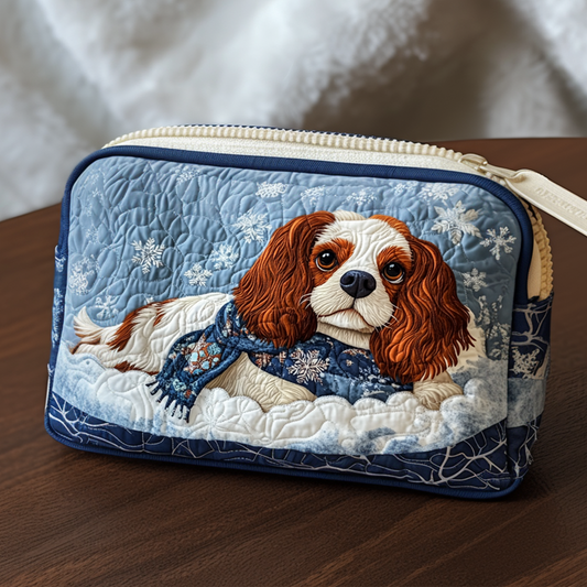 King Charles Joy Quilted Zipper Pouch NCU0NT9865