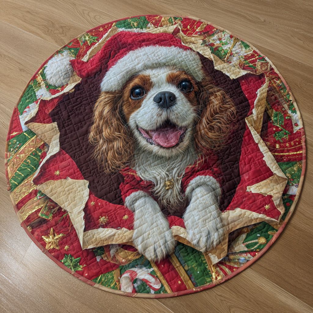 King Charles Breakout Quilted Round Mat NCU0HH666