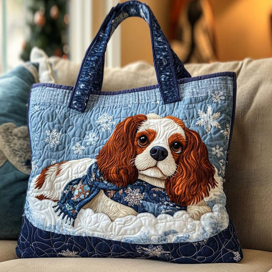 King Charles Joy Quilted Tote Bag NCU0NT9865