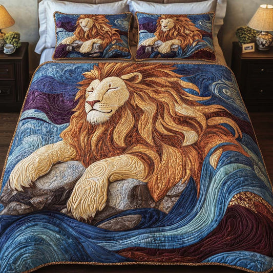 King Glory 3-Piece Quilted Bedding Set NCU0NT2411