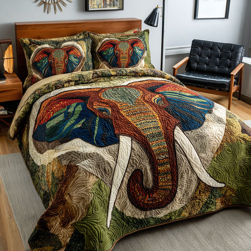 King Tusker 3-Piece Quilted Bedding Set NCU0PT8904