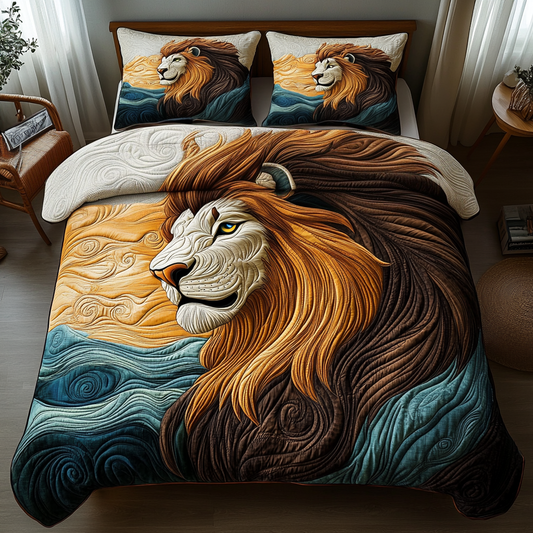 King of the Wild 3-Piece Quilted Bedding Set NCU0DV3566