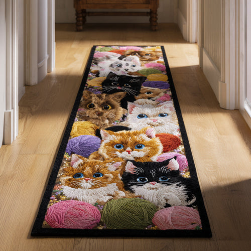 Kitten Cat Yarn Runner Carpet NCU0HH953