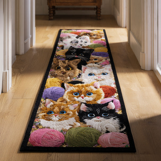 Kitten Cat Yarn Runner Carpet NCU0HH953