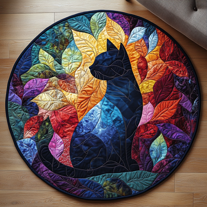 Kitty Garden Quilted Round Mat NCU0DV1075