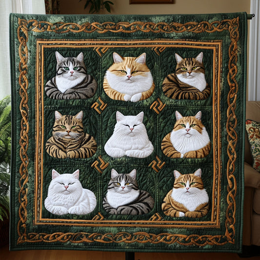 Kitty Kingdom Quilted Blanket NCU0PT7354
