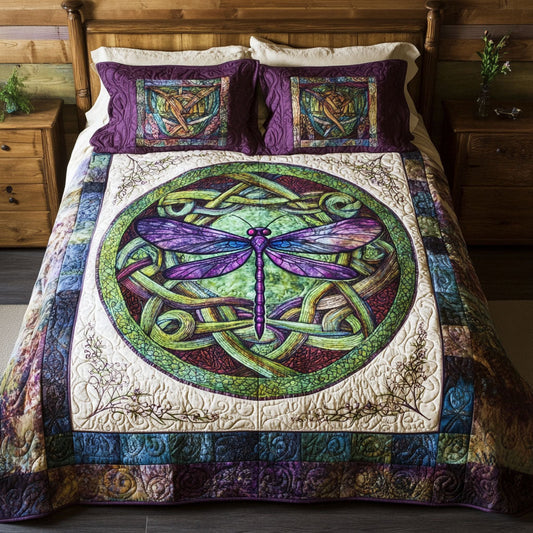 Knotted Wings 3-Piece Quilted Bedding Set NCU0PT3217