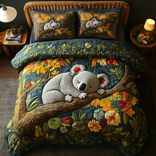 Koala Charm 3-Piece Quilted Bedding Set NCU0DK3715