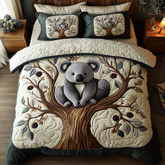 Koala Serenity 3-Piece Quilted Bedding Set NCU0DK3713