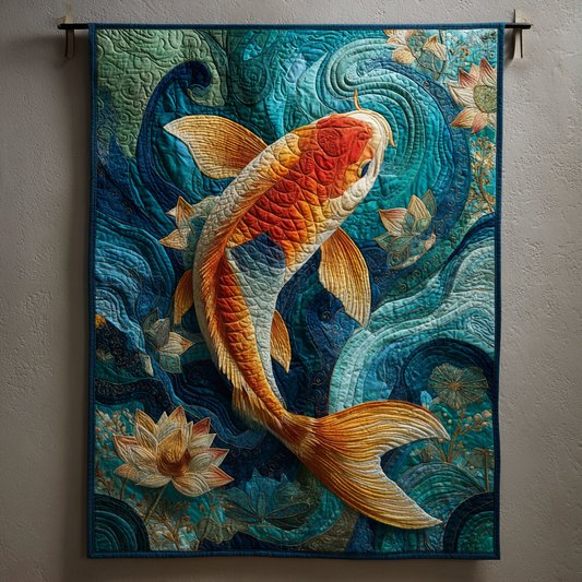 Koi Dream Quilted Blanket NCU0DK8580