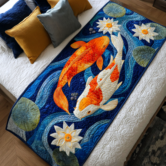 Koi Dreams Quilted Bed Runner NCU0DK8846