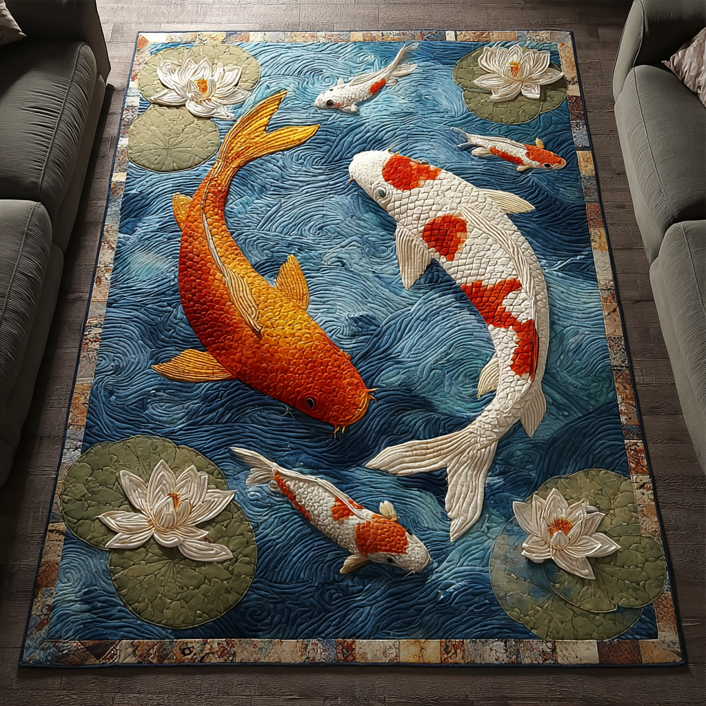 Koi Flow Area Rug NCU0DK10203