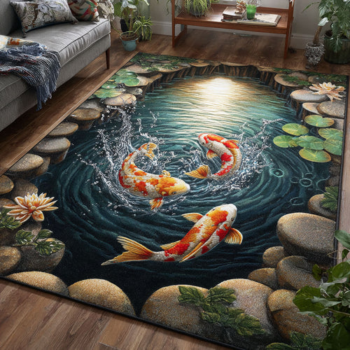 Koi Garden Area Rug NCU0TD2553