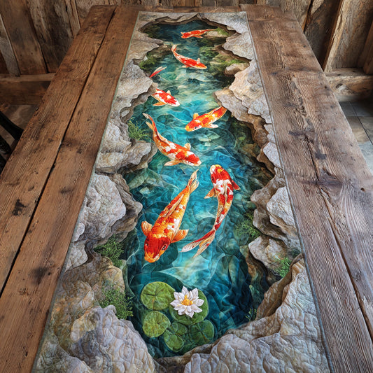 Koi Haven Quilted Table Runner NCU0TV1774