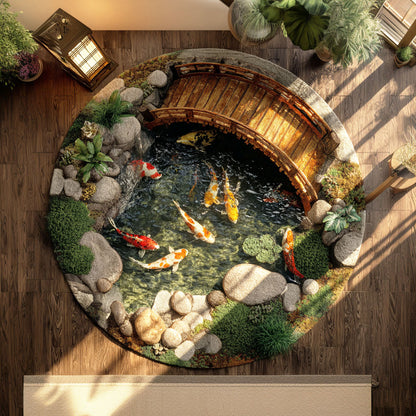 Koi Round Carpet NCU0VT380