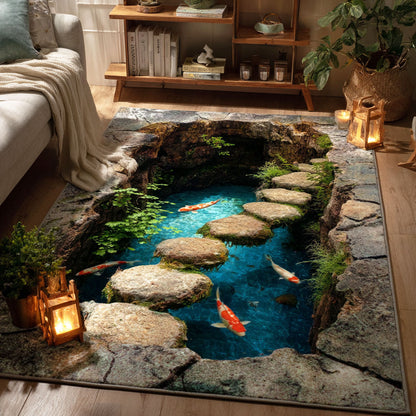 Koi Oasis Area Rug NCU0TD2554