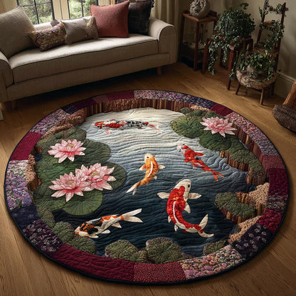 Koi Reflections Round Carpet NCU0DV9410