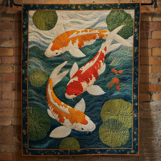 Koi Serenity Quilted Blanket NCU0DK8574
