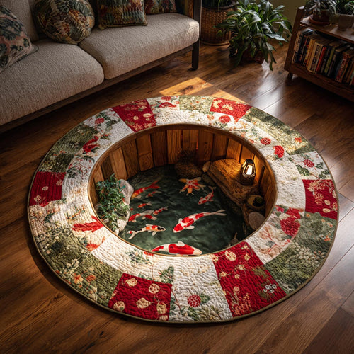 Koi Serenity Round Carpet NCU0DV9404