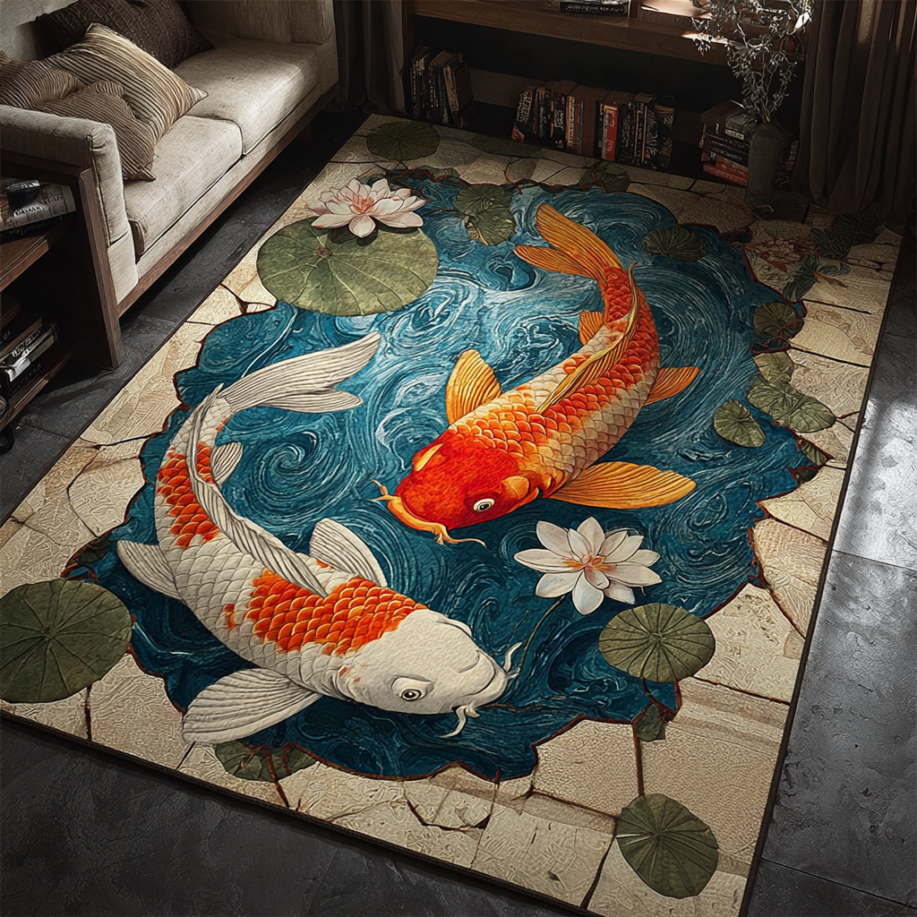 Koi Spirit Area Rug NCU0DK10204