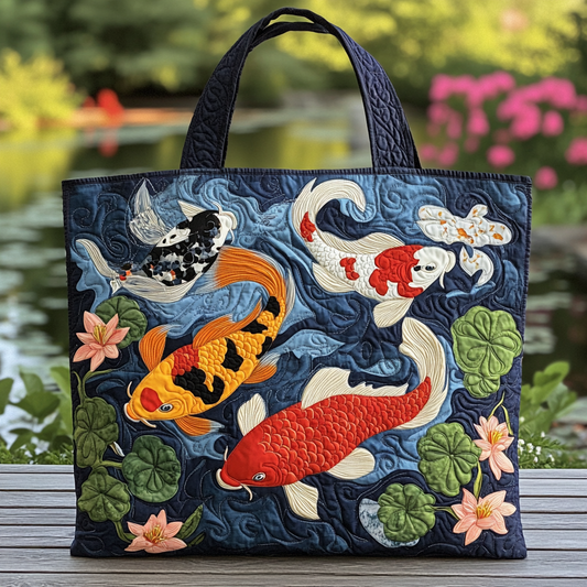 Koi Spirit Quilted Tote Bag NCU0DK8892