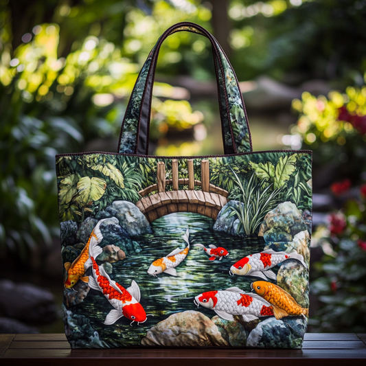 Koi Whisper Quilted Tote Bag NCU0DK8895