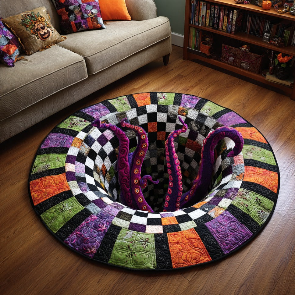 Halloween Quilted Round Mat NCU0VT251