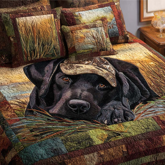 Lab Haven 3-Piece Quilted Bedding Set NCU0NT11506