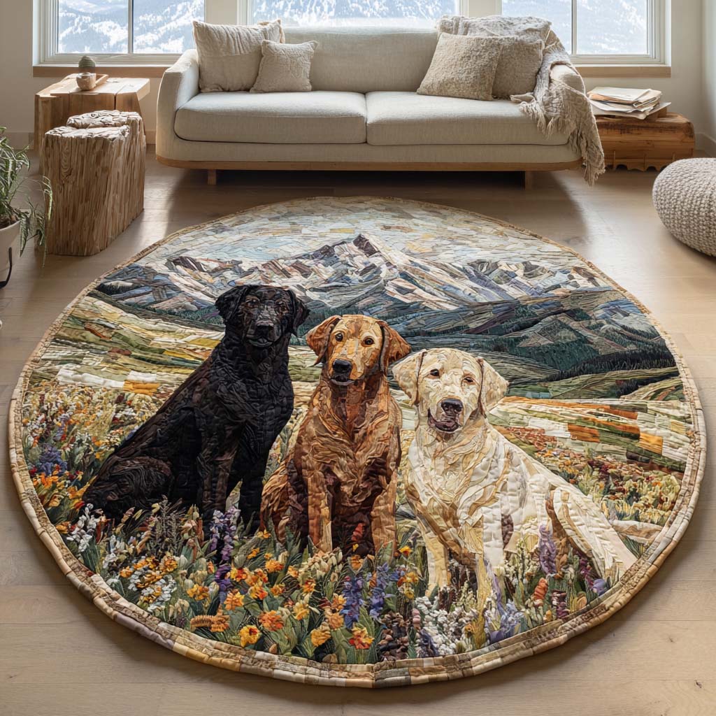 Labrador Alpine Vista Quilted Round Mat NCU0HH1900