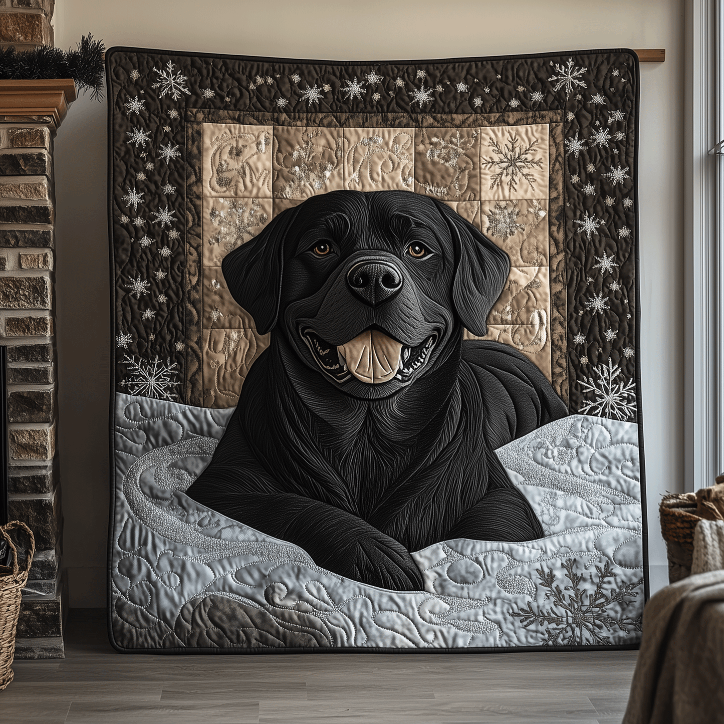 Labrador Calm Drift Quilted Blanket NCU0TH2359