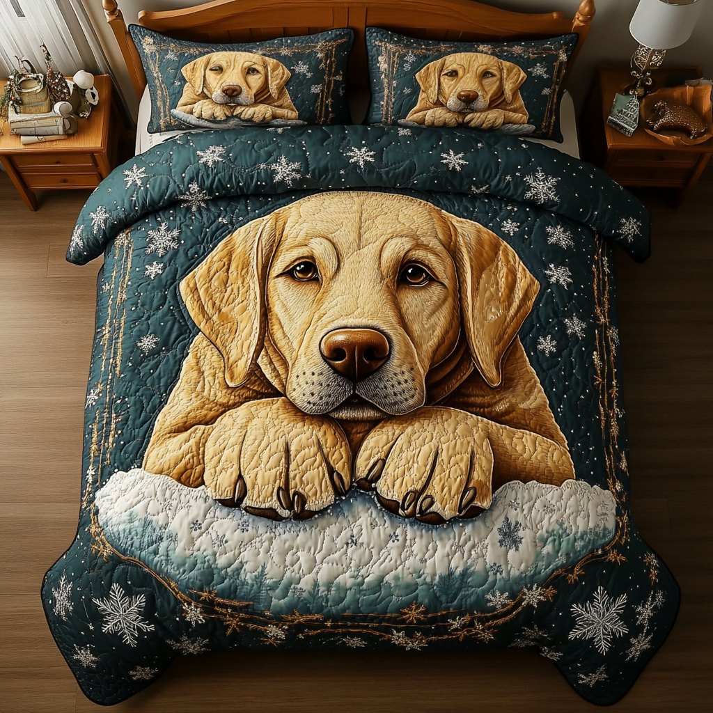 Labrador Nap 3-Piece Quilted Bedding Set NCU0DK9937