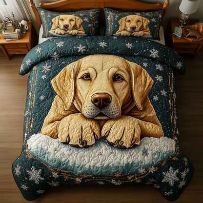 Labrador Nap 3-Piece Quilted Bedding Set NCU0DK9937