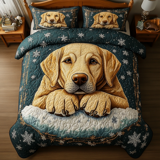 Labrador Nap 3-Piece Quilted Bedding Set NCU0DK9937