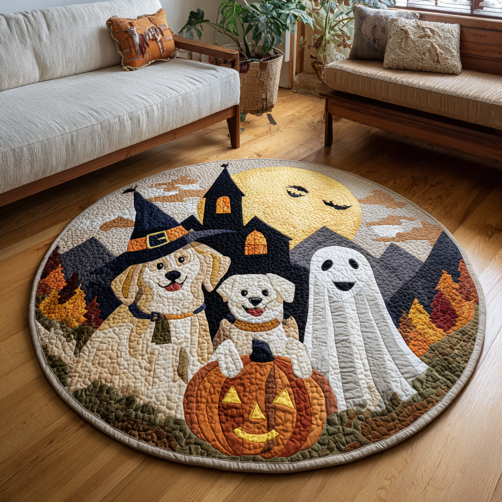 Labrador Retriever Pals Quilted Round Mat NCU0HH564