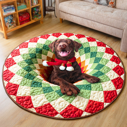 Labrador Vortex Glow Quilted Round Mat NCU0TD615