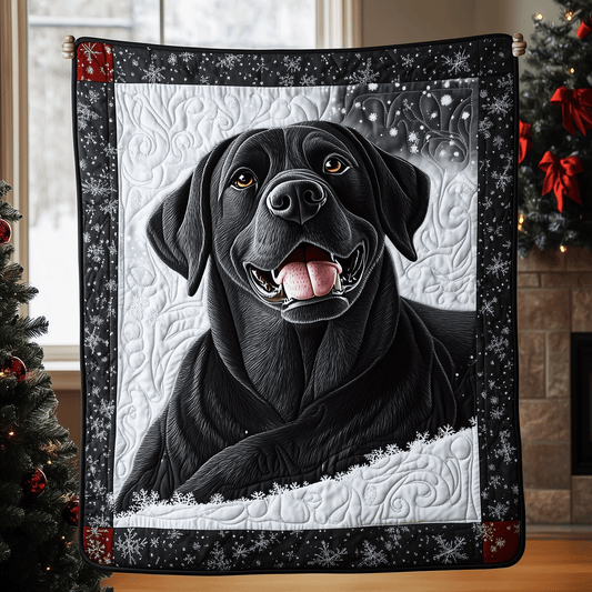 Labrador Winter Wonder Quilted Blanket NCU0TH2358