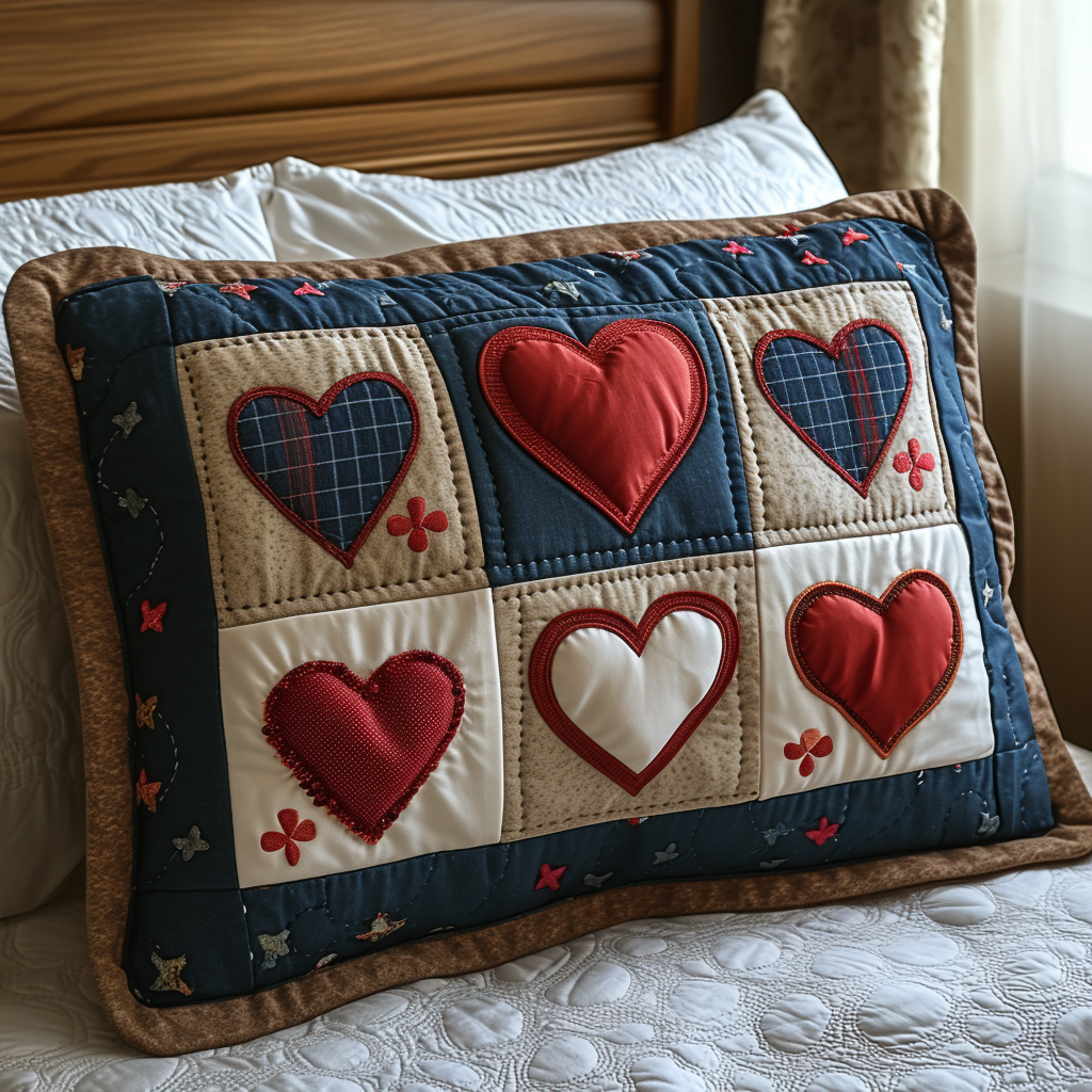 Lace And Love Quilted Bedding Pillow Case NCU0DV3355