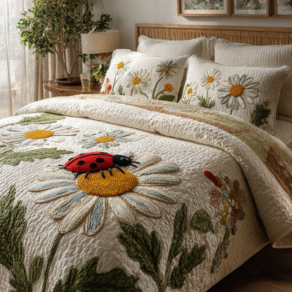 Daisy 3-Piece Quilted Bedding Set NCU0VT374