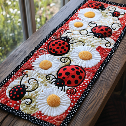 Ladybug Garden Quilted Table Runner NCU0DK5946