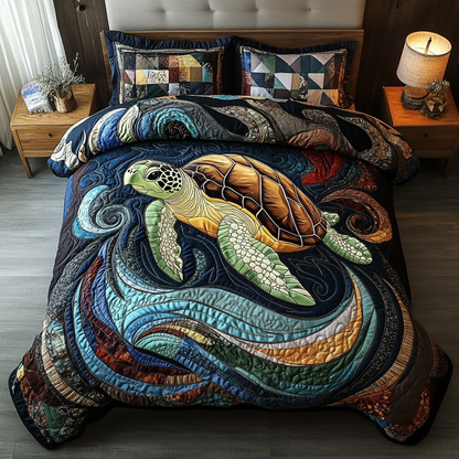 Lagoon Explorer 3-Piece Quilted Bedding Set NCU0DK5312
