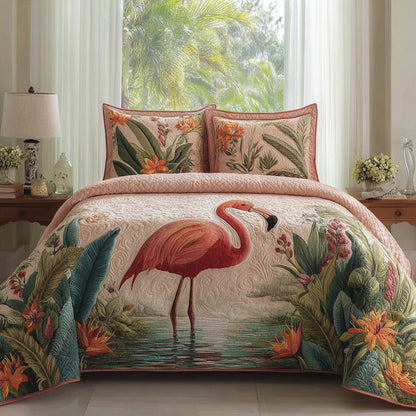 Lagoon Grace 3-Piece Quilted Bedding Set NCU0VL3529