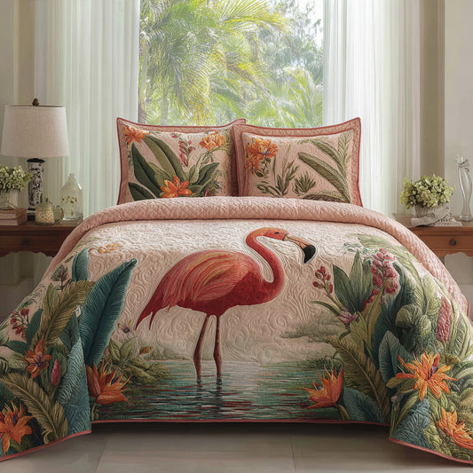 Lagoon Grace 3-Piece Quilted Bedding Set NCU0VL3529