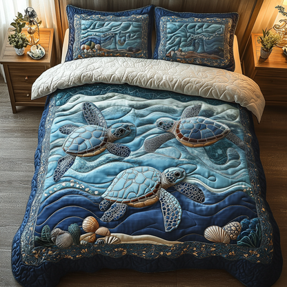 Lagoon Guardian 3-Piece Quilted Bedding Set NCU0DV3523