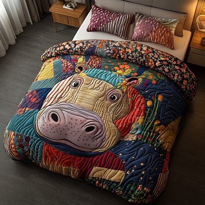 Lagoon Lounge 3-Piece Quilted Bedding Set NCU0VH5407