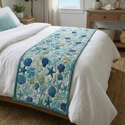Laguna Bloom Mandala Quilted Bed Runner NCU0PT11581