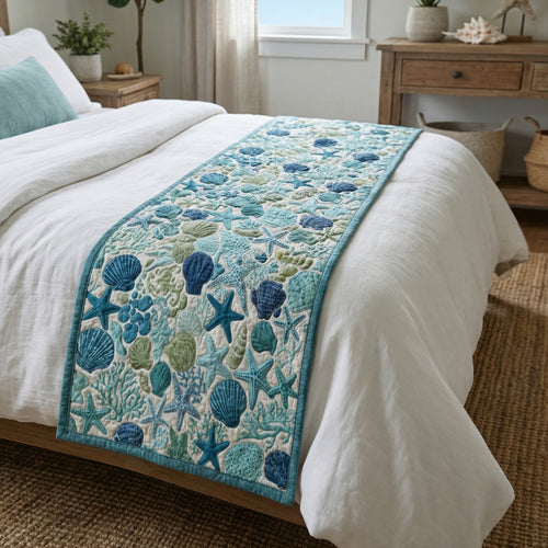 Laguna Bloom Mandala Quilted Bed Runner NCU0PT11581