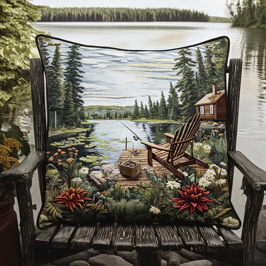 Lakeside Angling Quilted Pillow Case NCU0PT7367