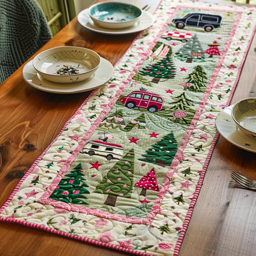 Lakeside Cabin Quilted Table Runner NCU0PT372