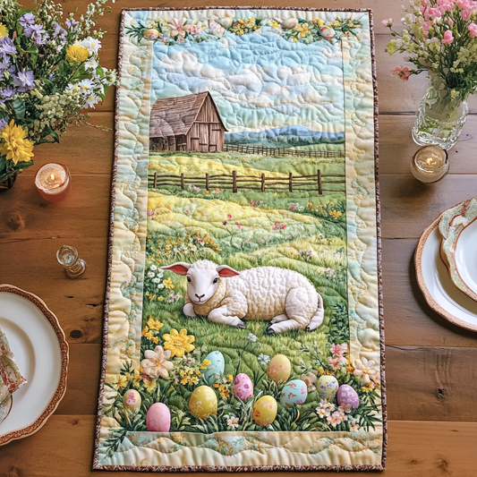 Lamb of Light Quilted Table Runner NCU0DV4016